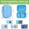 Picture of Digital Camera Case Compatible with VAHOIALD FHD 1080P/ for CAMKORY Digital Point and Shoot/for KODAK PIXPRO FZ45-BK 16MP Vlogging/for IWEUKJLO/for Nsoela, Holder for SD Card More- Blue (Box Only)