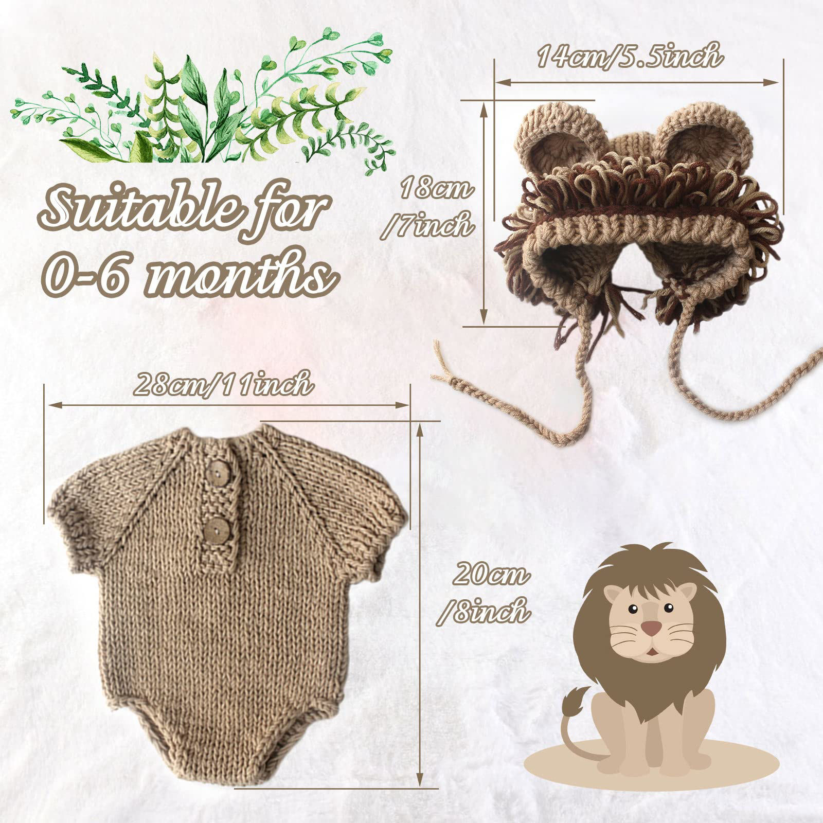 GetUSCart- SPOKKI Newborn Photography Prop, Baby Props Outfit Handmade ...