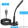 Picture of USB Computer Microphone,Plug and Play Desktop PC Laptop Microphone with Mute Button and LED Indicator for Streaming,Podcasting,Recording,Gaming,Skype,YouTube Mic for Mac or Window Black.