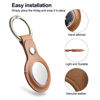 Picture of Leather Keychain Case for Apple Air Tag Holder Key Ring for Apple airtag holder