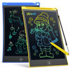 Picture of TECJOE 2 Pack 10 Inch LCD Writing Tablet for Kids, Colorful Doodle Board, Electronic Drawing Tablet Drawing Pads for 3-6-Year-Old Kids Gifts (Dark Blue and Yellow)