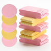 Picture of 120 Pcs Facial Sponge Compressed, Luxiv Face Cleansing Sponge Estheticians Compressed Makeup Facial Sponge Round Wash Face Sponges for Women Compress Exfoliating Removal Sponge (Pink) (Yellow) (Pink+yellow)