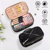 Picture of OCHEAL Small Cosmetic Bag,Portable Cute Travel Makeup Bag for Women and girls Makeup Brush Organizer cosmetics Pouch Bags - Black Marble