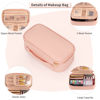 Picture of OCHEAL Small Cosmetic Bag,Portable Cute Travel Makeup Bag for Women and girls Makeup Brush Organizer cosmetics Pouch Bags-Pink