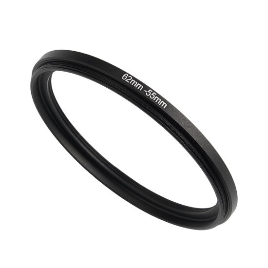 Picture of 62mm to 55mm Step Down Ring Filter Adapter Applicable to All Brands of UV ND CPL Filter (62mm-55mm)