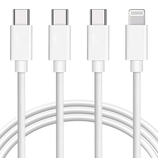 Picture of USB C to Lightning Cable [Apple MFi Certified] 3Pack 10FT iPhone Fast Charger Cable Power Delivery Type C Charging Cord Compatible with iPhone 13 13 Pro Max 12 12 Pro Max 11 XS XR X 8 iPad,White