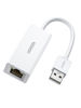 Picture of UGREEN Ethernet Adapter USB to 10 100 Mbps Network Adapter RJ45 Wired LAN Adapter for Laptop PC Compatible with Nintendo Switch Wii Wii U MacBook Chromebook Surface Windows macOS Linux (White)