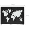 Picture of kwmobile Computer Monitor Cover Compatible with 24-26" Monitor - Travel Outline White/Black