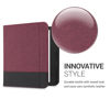 Picture of kwmobile Case Compatible with Kobo Sage - PU Leather and Canvas e-Reader Cover - Dark Red/Black