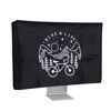 Picture of kwmobile Computer Monitor Cover Compatible with 31-32" Monitor - Bike Life White/Black