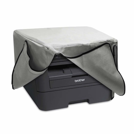kwmobile Dust Cover Compatible with Brother DCP-L2530DW / L2550DN /  MFC-L2710DN / L2750DW - Printer Case - Fabric Protector Cover - Light Grey