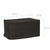 Picture of kwmobile Dust Cover Compatible with Canon Pixma TS3151 / 3150 - Printer Case - Fabric Protector Cover - Dark Grey