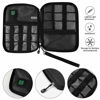 Picture of Travel Cable Organizer Bag Waterproof Portable Electronic Organizer for USB Cable Cord Phone Charger Headset Wire SD Card,5pcs Cable Ties