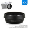 Picture of JJC Metal Lens Hood Shade Protector with 49mm Filter Adapter Ring for Fujifilm Fuji X100V X100F X100T X100S X100 X70 Replaces Fujifilm LH-X100 Lens Hood & AR-X100 Filter Adapter Ring/Black