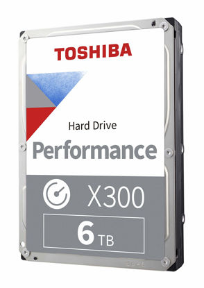 Picture of Toshiba X300 6TB Performance & Gaming 3.5-Inch Internal Hard Drive - CMR SATA 6 GB/s 7200 RPM 256 MB Cache - HDWR460XZSTA