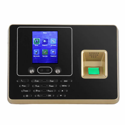 Picture of Sonew Attendance Machine,Face Fingerprint Password Attendance Machine,Employee Management Alarm Clock,DC5V, 2.8inches TFT LCD Screen(US Plug)