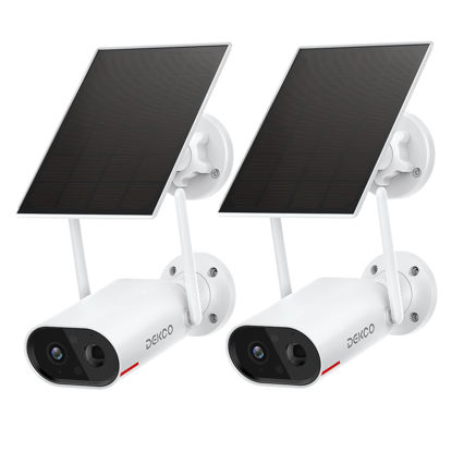 Picture of DEKCO Security Cameras Wireless Outdoor - 2K Solar Camera for Home Security, Two-Way Audio, Smart Human Detection, Simple Setup, Night Vision WiFi