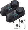 Picture of FreedConn TCOM-SC Motorcycle Helmet Bluetooth Intercom Headset Communication Systems Kit, for 2 or 3 Riders, LCD Screen/FM Radio/Mobile phone/MP3/GPS Connective/Range 800m / Handsfree (2 Set)