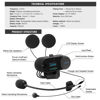 Picture of FreedConn TCOM-SC Motorcycle Helmet Bluetooth Intercom Headset Communication Systems Kit, for 2 or 3 Riders, LCD Screen/FM Radio/Mobile phone/MP3/GPS Connective/Range 800m / Handsfree (2 Set)