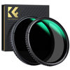 Picture of K&F Concept 62mm Variable ND Lens Filters Kit 1-5 Stops & 5-9 Stops (2 Pack) Adjustable Neutral Density Lens Filters Set for Camera Lens