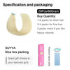 Picture of SUYYA Tape in Hair Extensions Human Hair Bleach Blonde 28 Inch 60g/pack 20pcs Straight Seamless Skin Weft Tape in Real Human Hair Extensions(28inch #613 Bleach Blonde)