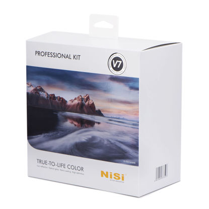 Picture of NiSi V7 Professional Kit | 100mm Square Filter Holder, 82mm Ring, True Color CPL, 3 Adapter Rings | 3-Stop Soft, Medium, and Reverse GND Filters | 3, 6, 10, 15-Stop ND Filters | Landscape Photography