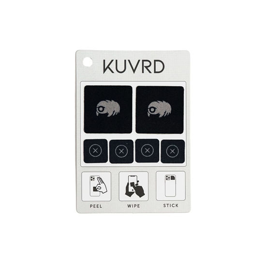 Picture of KUVRD Waterbear - Universal Screen Cleaners - Teeny Tiny Cleaning Tools for Your Lenses & Screens - Single Patch Set