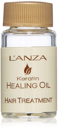 Picture of L'ANZA Keratin Healing Oil Treatment, Restores, Revives, and Nourish Dry Damaged Hair & Scalp, With Restorative Phyto IV Complex, Protein and Triple UV Protection (0.34 Fl Oz) Clear