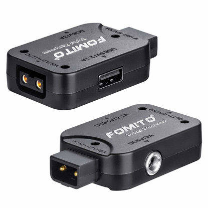 Picture of Fomito D-tap P-tap Extender Plug Converter to Dtap, DC, USB for Gold/Sony V-Lock V-Mount Battery