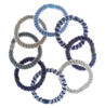 Picture of L. Erickson Grab & Go Ponytail Holders, Denim, Set of Eight - Exceptionally Secure with Gentle Hold