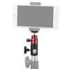 Picture of CAMVATE 16mm Light Stand Head Adapter + Ball Head Support with Double End 1/4"-20 Threads(Red) - 2880