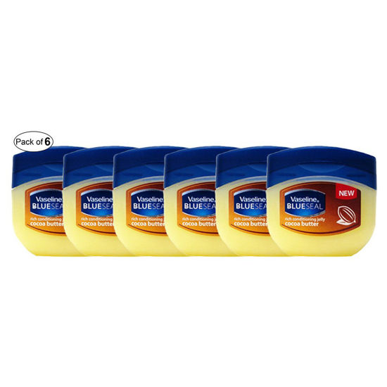 Picture of Vaseline Petroleum Jelly Blue Seal With Cocoa Butter (100ml) (Pack of 6)