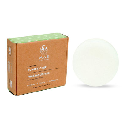 Picture of Clever Yoga Extra Sensitive Unscented Conditioner Bar - naturally Vegan conditioner bar for men and women - Suitable for all ages and hair types - travel size conditioner