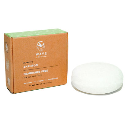 Picture of Clever Yoga Extra Sensitive Unscented Shampoo Bar - naturally Vegan shampoo bar for men and women - Suitable for all ages and hair types - travel size shampoo