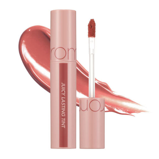 Picture of rom&nd Juicy Lasting Tint 23 NUCADAMIA, Vivid color, Juicy & Glossy Finish, Long-lasting, MLBB, moisturizing, Highly-Pigmented, Clear & Natural Makeup, Lip Tint for Daily Use, K-beauty, 5.5g / 0.2 oz