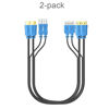 Picture of MT-VIKI 2 Packs USB HDMI KVM Cable 6ft 4K HDMI USB A to HDMI USB B Twin Cord for Standard KVM Switch