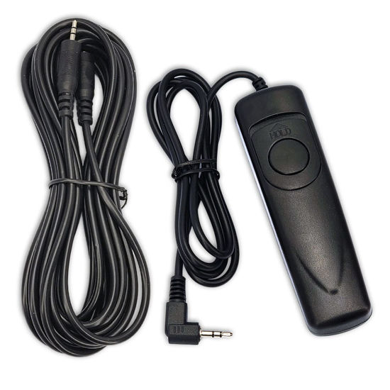 Picture of NetSellsIt Remote Camera Shutter Release Kit with Trigger Control and 12 Ft Extension Cable for LANC, DVX and Control-L Cameras and Camcorders from Canon, Sony, JVC, Panasonic