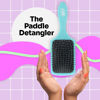 Picture of Wet Brush Paddle Detangler Hair Brush, Amazon Exclusive Aqua - Ultra-Soft IntelliFlex Bristles with AquaVent Design - Detangling Hairbrush Glides Through Tangles Wet, Dry & Damaged Hair