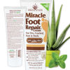 Picture of Miracle Foot Repair Cream, 8 oz Repairs Dry Cracked Heels and Feet, Diabetic-Safe, 60% Pure Ultra Aloe Moisturizes, Softens, and Repairs, Relief for Athlete's Foot and Ingrown Toenails