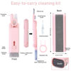 Picture of 7-in-1 Electronic Cleaner Kit - Portable Cleaning for Airpods Laptop, Keyboard, with Cleaning Pen Brush Spray for Phone iPad Computer Screen/Keyboard/Headphones/Bluetooth Earphones (Pink)