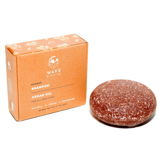 Picture of Clever Yoga Argan Oil Shampoo Bar - 100% Vegan Bar Shampoo - Moisturizing Shampoo For All Hair Types - Handmade In The USA