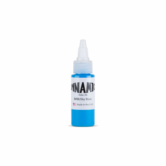 Picture of Dynamic Sky Blue Tattoo Ink Bottle 1oz