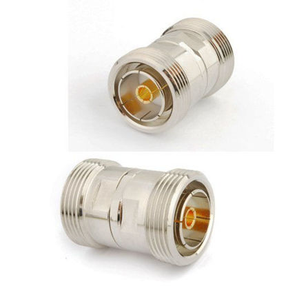Picture of DHT Electronics RF coaxial coax adapter 7/16 DIN female-female connector