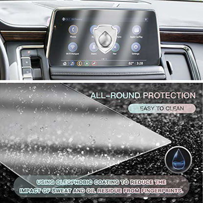 Picture of CDEFG (2PCS) Plastic Screen Protector for 2021 Tahoe Yukon 10.2 Inch Touch Screen, Center Navigation Display Protective Film, PET Plastic Crystal Clear Protective Film