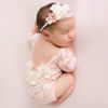 Picture of Newborn Photography Props Outfit Baby Girls Newborn Photography Props Lace Romper With Heandbands