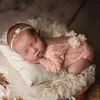 Picture of Newborn Photography Props Outfit Baby Girls Newborn Photography Props Lace Romper With Heandbands