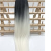 Picture of Ombre White Braiding Hair Pre stretched Kanekalon Human Braiding Hair Braids Hair