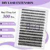 Picture of Lash Clusters DIY Individual Lashes 40D+50D 9-16MIX B&Q 300 PCS False Eyelash Cluster Volume Lashes Extension 30D 40D 40D D Curl Lash Clusters DIY lash Extensions at Home (40D+50D-0.07D,9-16MIX)