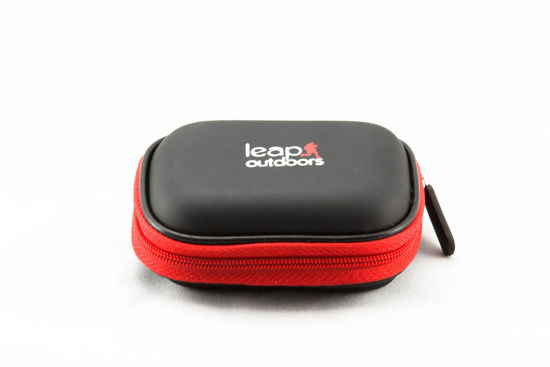 Picture of Leap Outdoors Weather-Resistant Protective SD SDHC Memory Card Storage Carrying Case for Photography and Trail Camera Card Reader and 12 SD Cards with Mesh Pocket