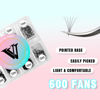 Picture of VAVALASH 600 Fans Premade Fans Eyelash Extensions 5D 6D 7D 8D 10D 12D 14D 16D 24D Premade Lash Fans 8-15mm Mixed Length Promade Loose Fans Thin Base Premade Volume Lash Extension(5D-0.07-D-8-15mm)